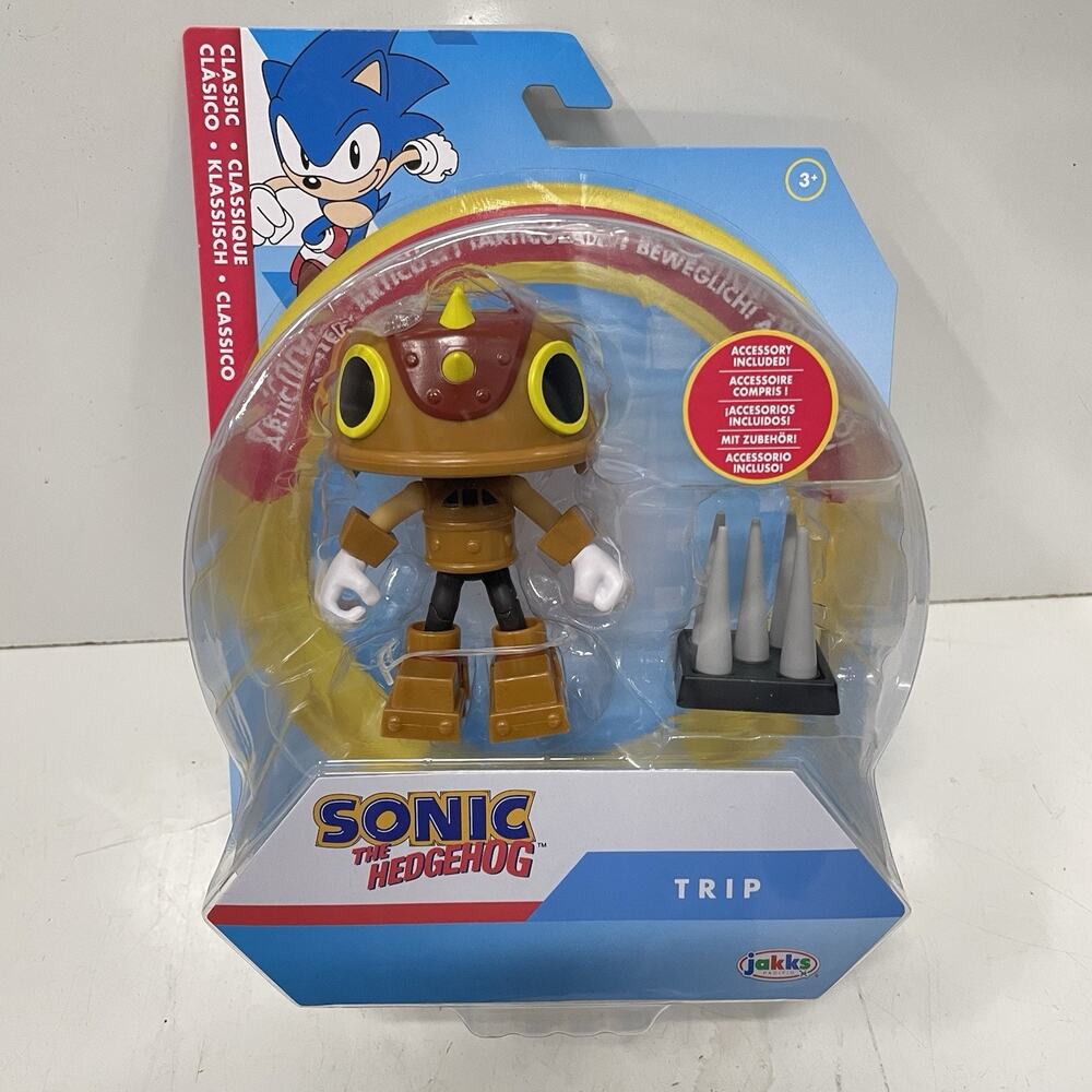 Sonic the Hedgehog TRIP w/ Spike Trap - 4" Classic Action Figure - Jakks 2025